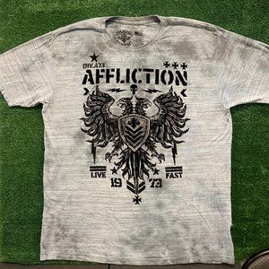 Affliction Live Fast Eagle Vintage Gothic Punk T-Shirt